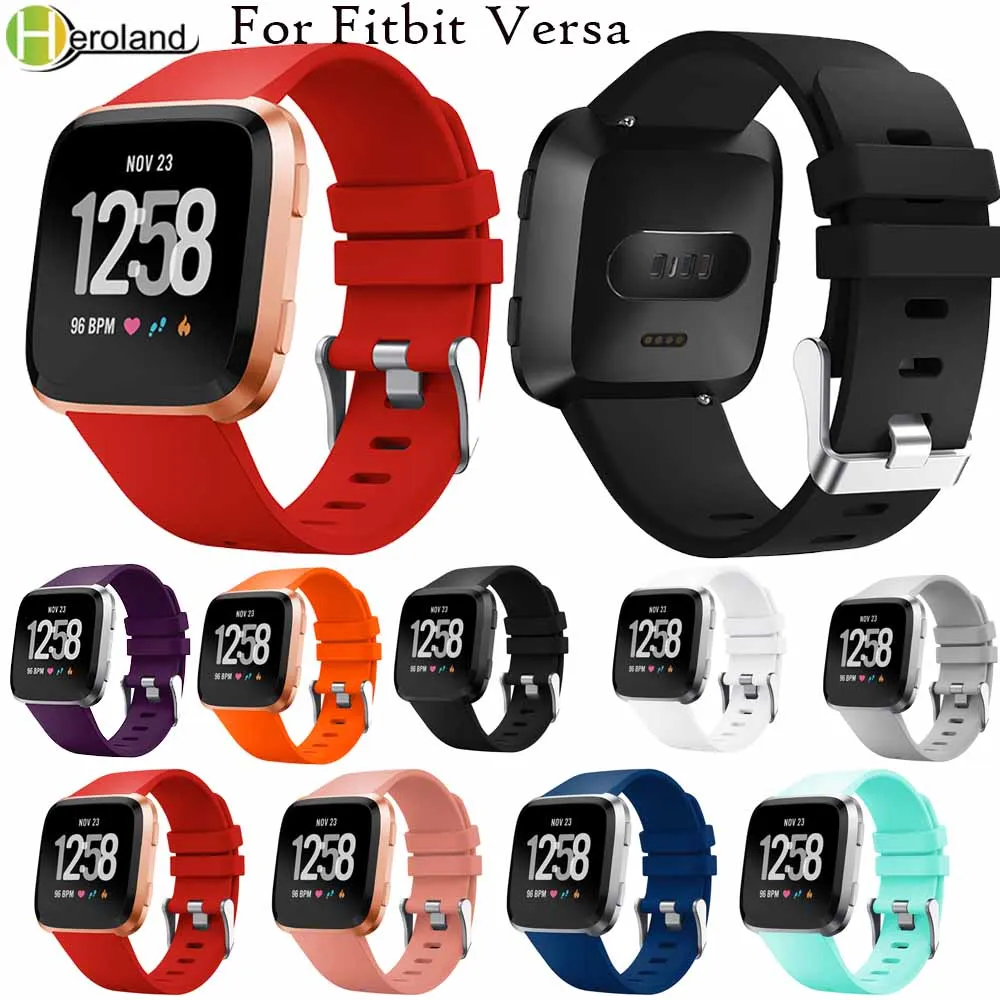 

Новые красочные спортивные часы ремешок для Fitbit Versa Браслет ремешок замена Смарт часы ремешок мягкий силиконовый ремешок для часов