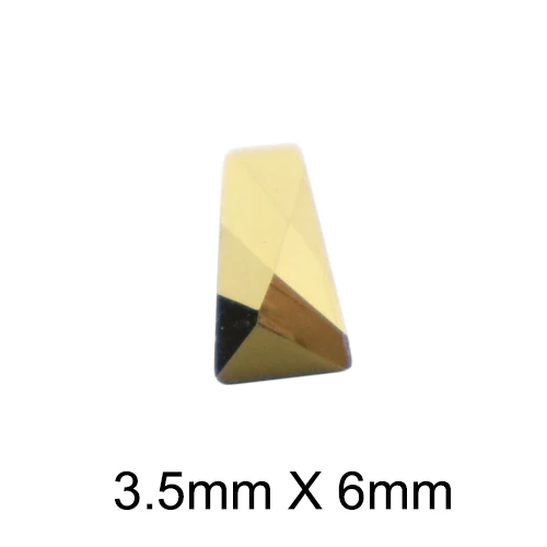 YXP008 3.5x6mm 72 шт Аурум кристаллы для ногтей алмазные СТРАЗА под Камень Золото Ретро дизайн стеклянные стразы для 3D украшения для ногтей принадлежности ювелирные изделия - Цвет: YXP008 3.5x6mm