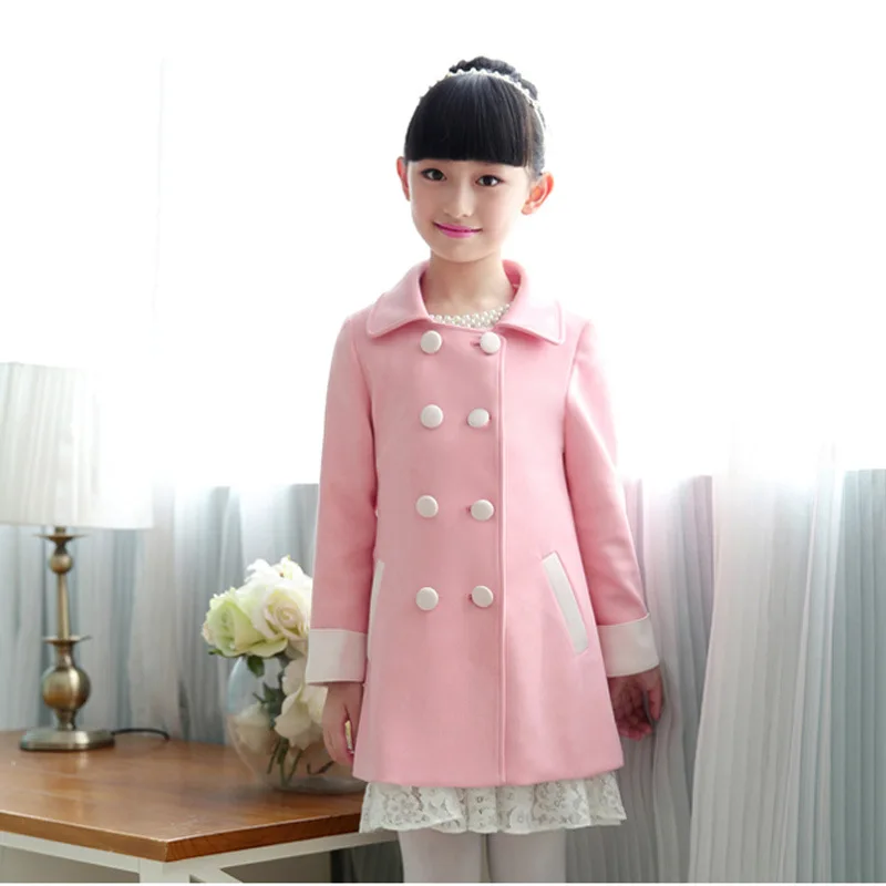 Anlencool/высококачественное пальто для девочек новое осенне-зимнее из