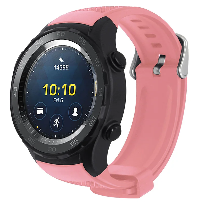 Пластиковый резиновый ремешок для часов 20 мм быстросъемный Huawei Watch 2|Ремешки