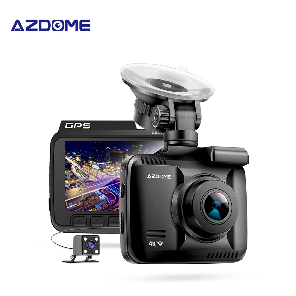 Оригинальный AZDOME GS63H 4K UHD 2160P Встроенный GPS WiFi Автомобильный видеорегистратор для
