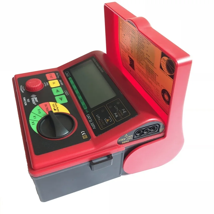 Умный датчик AR5406 цифровой RCD (ELCB) тестер 10 500mA утечки тестовый тест|tester digital|digital