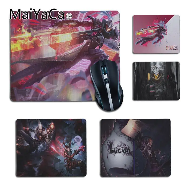 Новый Печатный резиновый коврик MaiYaCa для мыши Lucian lol игр Dota2 CS игровой Коврик ПК