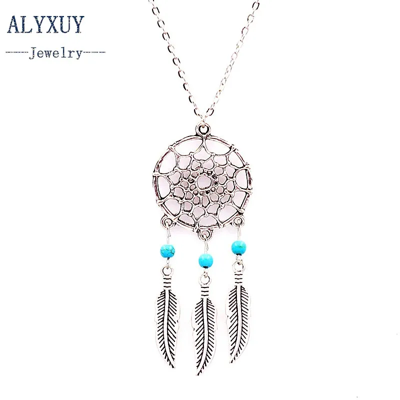 Новый Модные аксессуары ювелирные изделия Dream Catcher кожа ожерелье подарок для