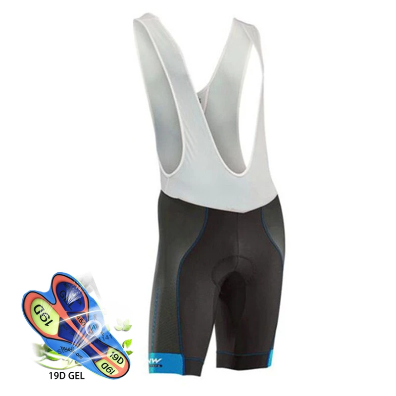 Bib shorts Northwave NW Мужская одежда для велоспорта с коротким рукавом, трикотажные комплекты, летний триатлонный обтягивающий костюм, Быстросохнущий дышащий анти-УФ - Цвет: Bib shorts