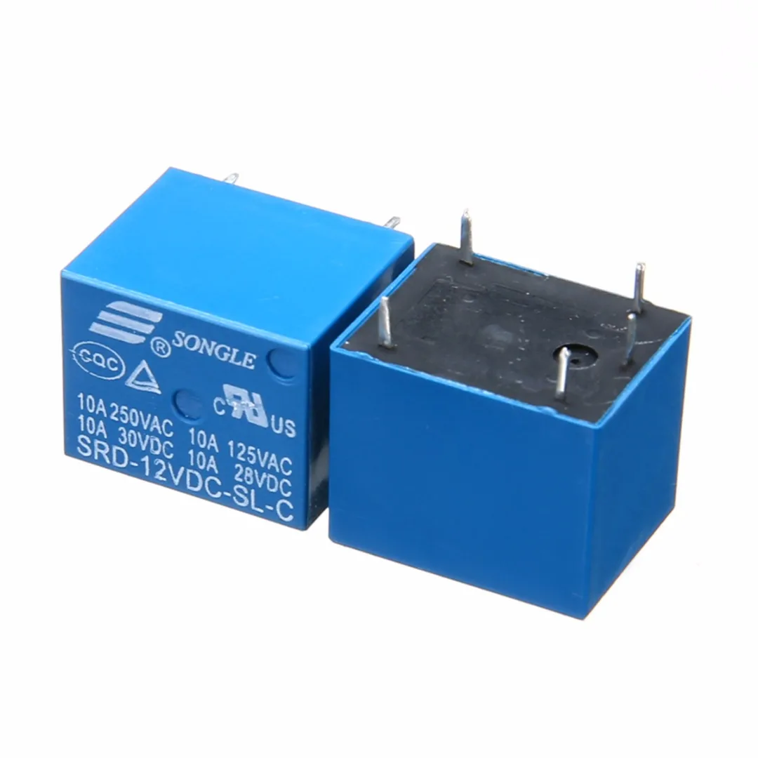 5 предметов в лоте 10 шт./лот SRD 12VDC SL C синий Мощность реле T73 12V 10A Pin Mayitr