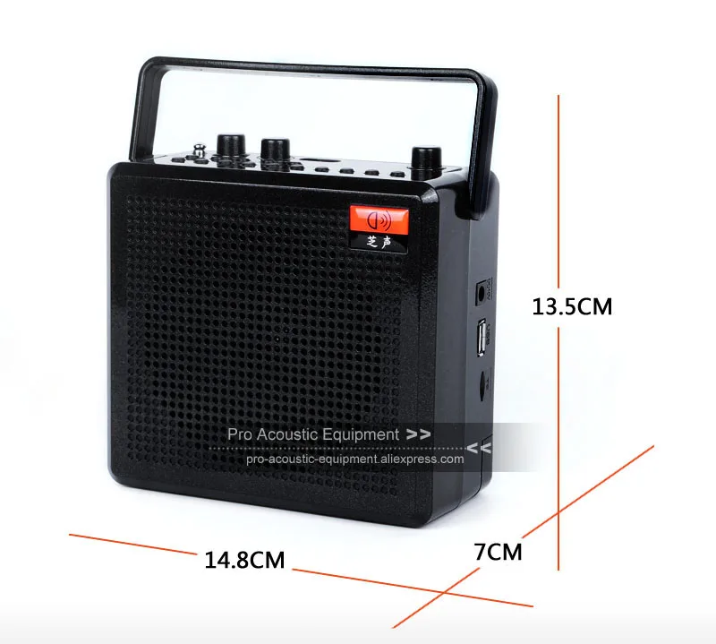 Портативный усилитель УВЧ громкий Динамик голосовой Bluetooth Беспроводной MP3 FM