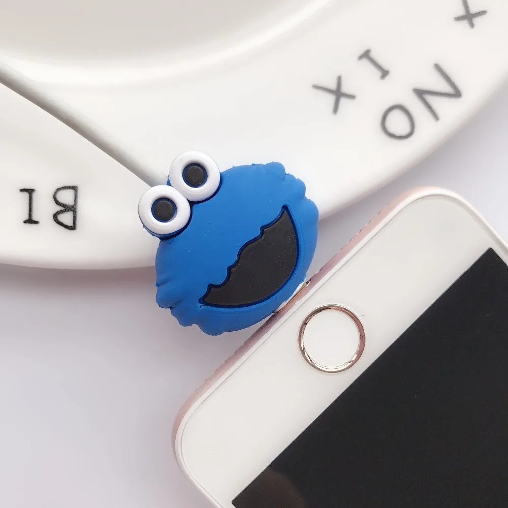 1 шт. кабель протектор для iPhone кабель Зарядное устройство USB кабель намотка-держатель аксессуар органайзер милый животный кукла модель Забавный
