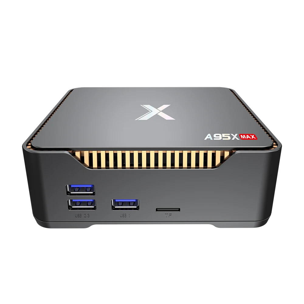 ТВ-приставка A95X MAX 4 Гб 64 ГБ Android 8 1 Smart Amlogic S905X2 2 ГГц/5 ГГц WIFI медиаплеер 4K приставка