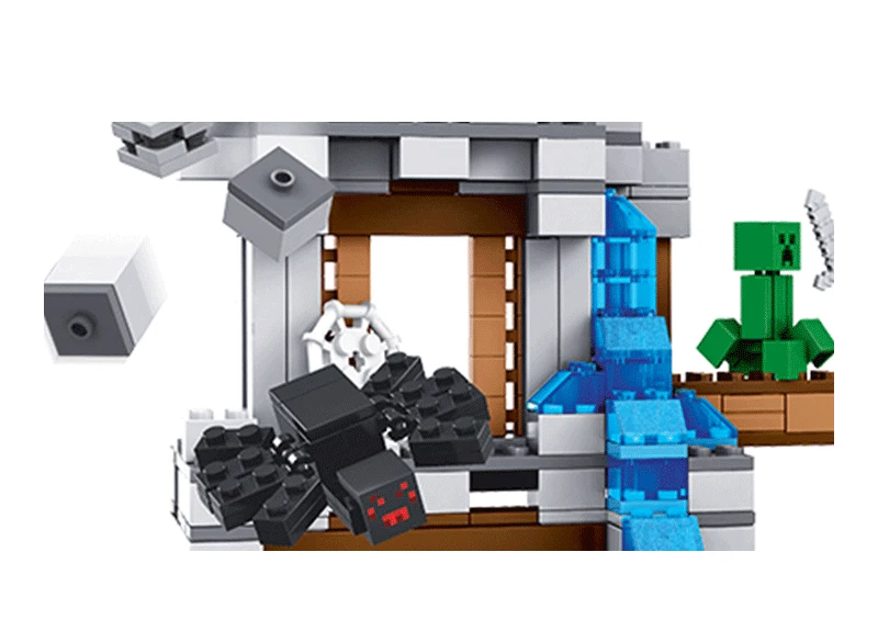 922 шт. Minecrafted шахты Кирпичи Строительные блоки Развивающие игрушки для детей