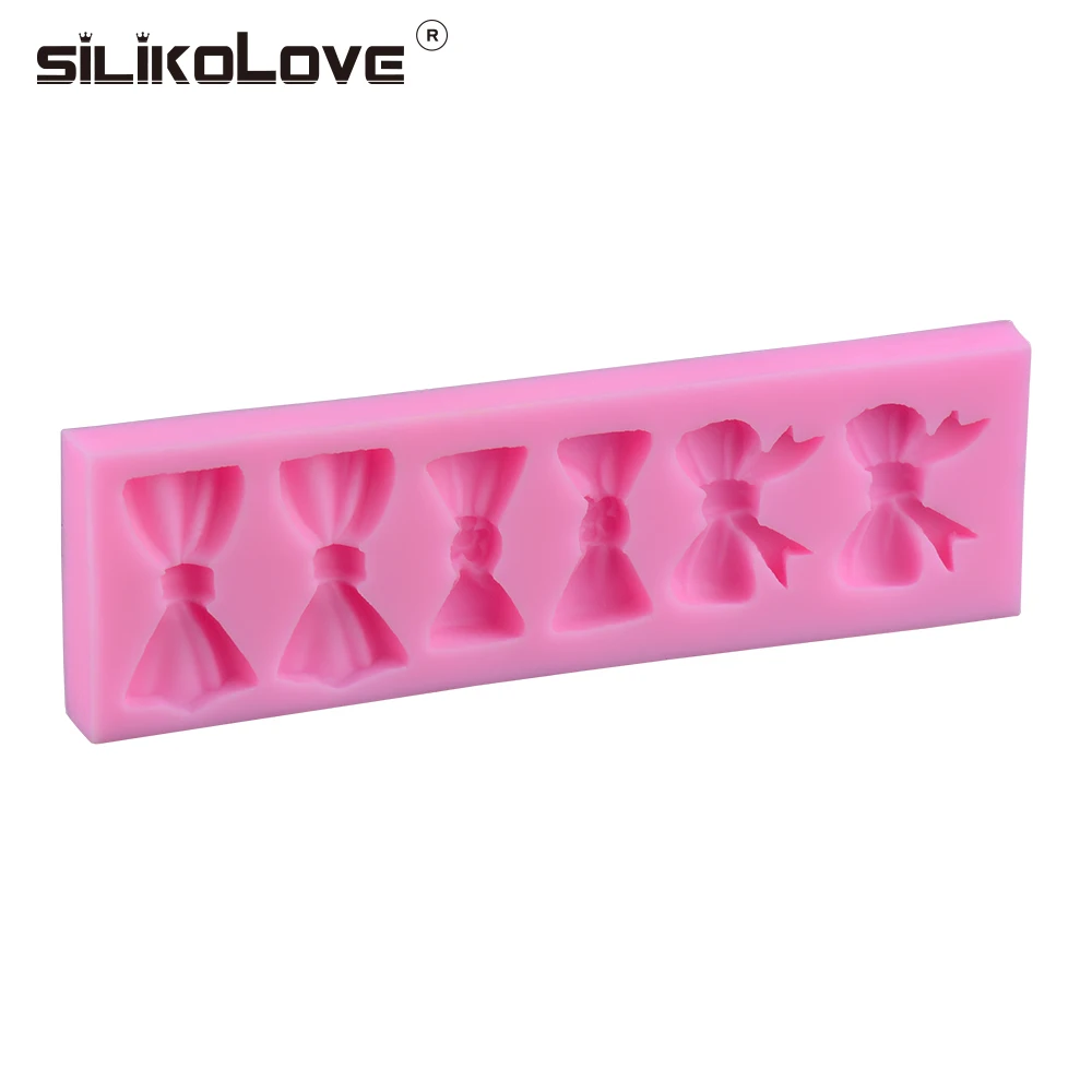 Силиконовые формы в форме банта Silikolove инструменты для украшения тортов из