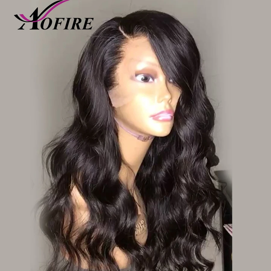 13X6 Lace Front Human Hair Wigs With Baby Brazilian Remy Body Wave For Black Women Bleached Knots Natural Hairline | Шиньоны и парики
