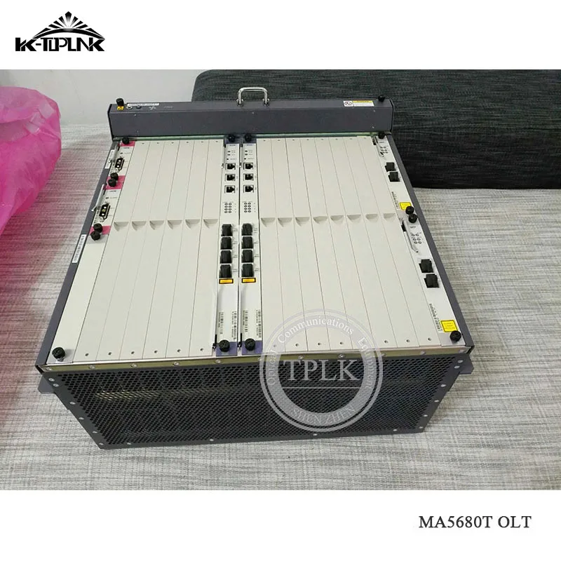 Оригинальный 100% Новый 19 дюймов Хуа Вэй GPON MA5680T OLT с 2 * SCUN gicf PRTE 2*10G X2CS 1 шт. 8 или 16