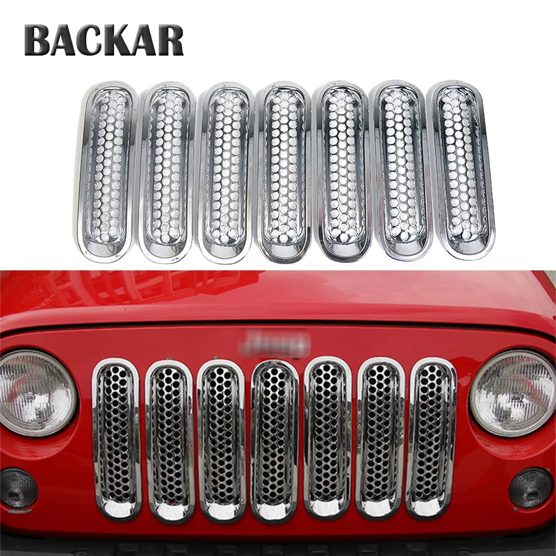 Atreus 1 комплект для Jeep Wrangler Rubicon JK 2006 2018 автомобильный Стайлинг передний гриль
