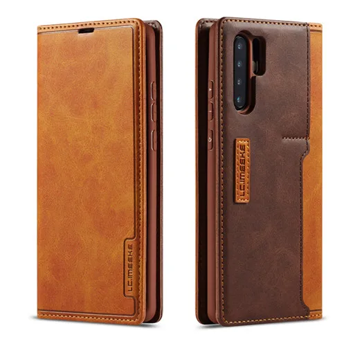 brown Чехол Fundas для huawei P30 Pro, кожаный чехол-книжка, кошелек, подставка, чехол для телефона, для huawei P30 Lite, чехол P30 P 30, слот для карт, чехол - Цвет: brown