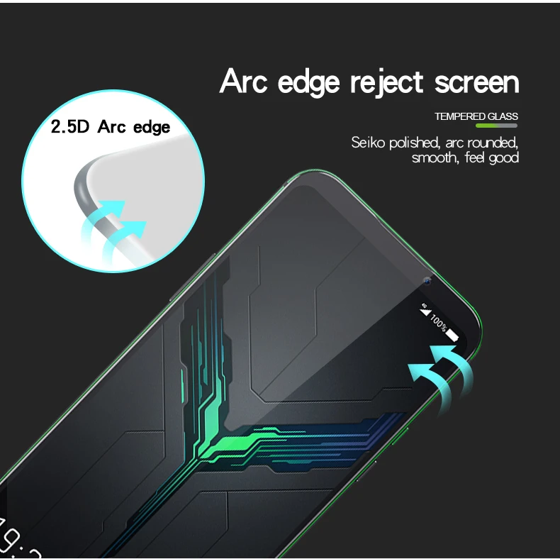 Для Xiaomi Black Shark2 Mi BlackShark 2 Mofi полное покрытие защита экрана 9H усиленная защитная