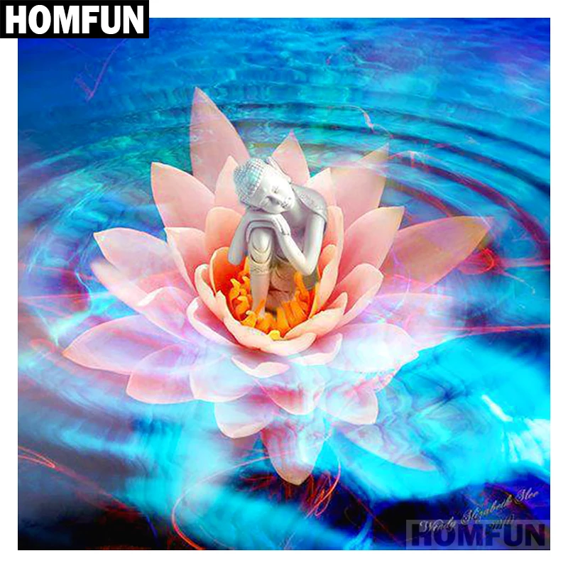 Алмазная живопись HOMFUN A01254 полноразмерная/круглая 5D картина сделай сам с