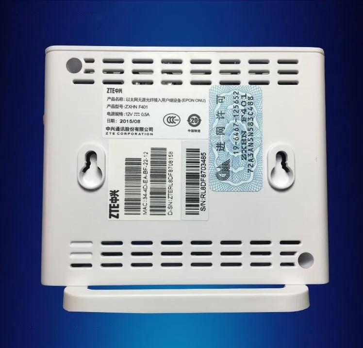 Новые ZTE ZXA10 F401 EPON ONU ONT 1LAN + 1 порт для кастрюль FTTH Porject F420 F460-все контакты поставки |