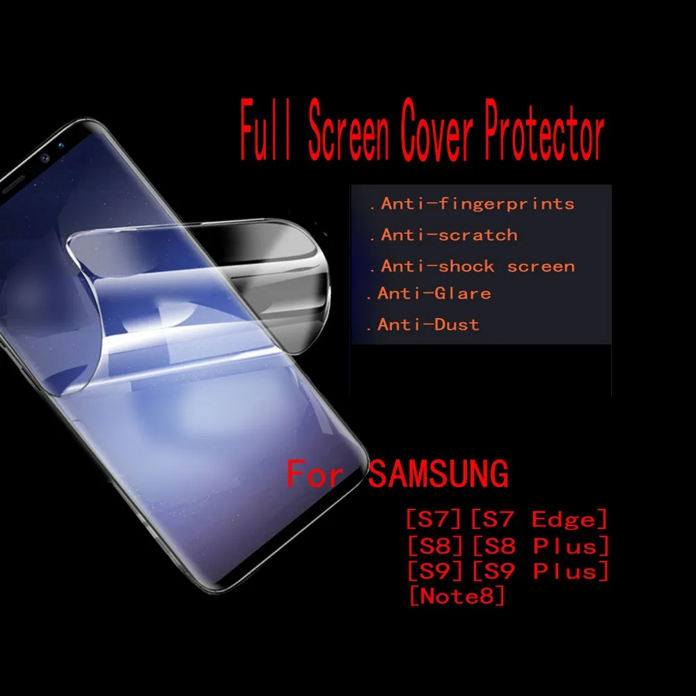 

Оптовая продажа 10 шт./лот FENGHEMEI полное покрытие протектор для Samsung S8 S9 Plus Note 8 9 10 S10 S10E PLUS Anti Burst мягкая пленка из ТПУ