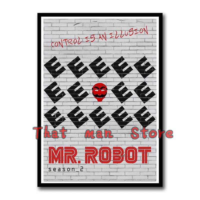 Постеры MR. ROBOT фотообои с белым покрытием печать украшение для дома гостиная
