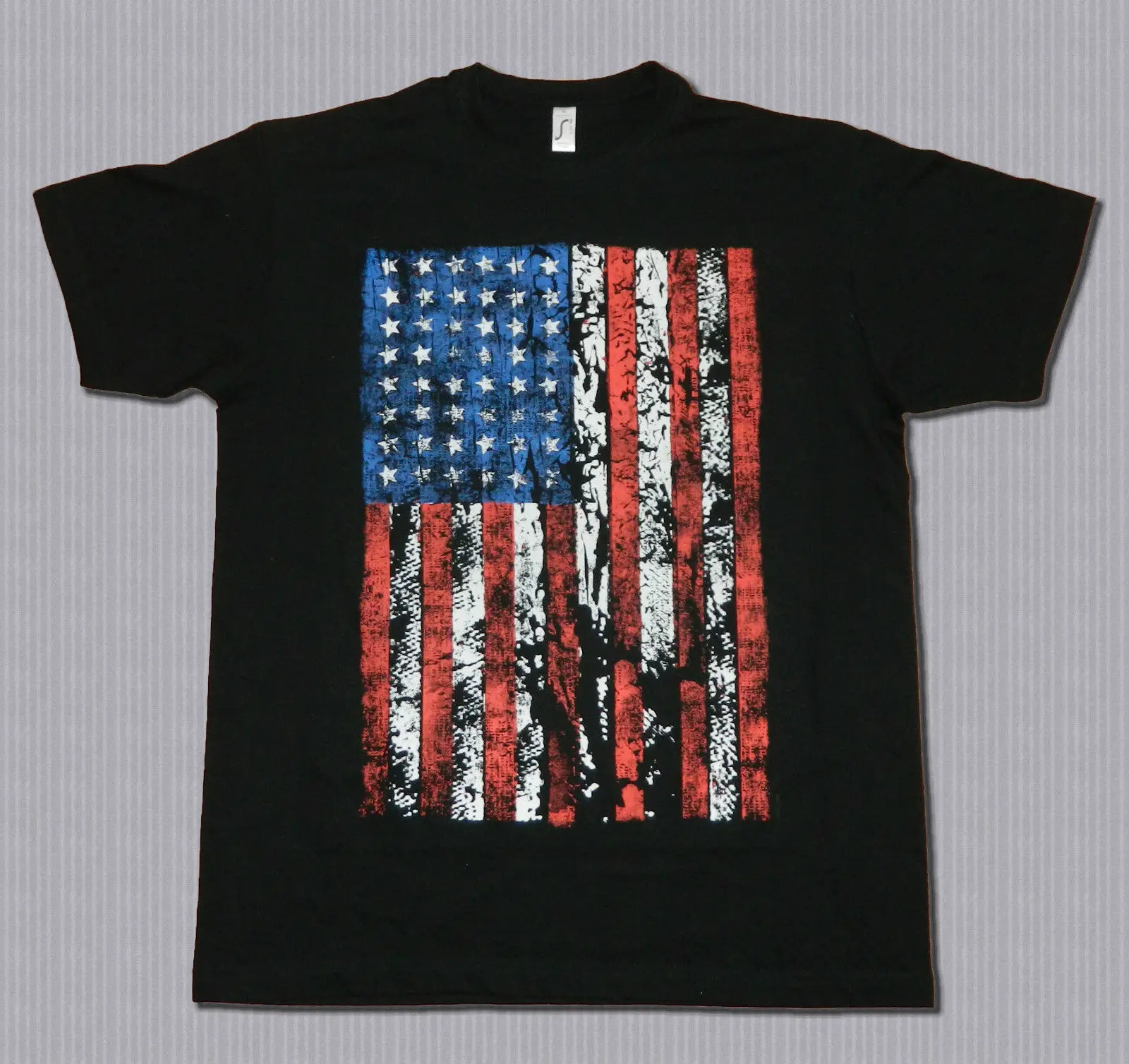 

Mens T Shirts Fashion 2019 Men/Men Harajuku Hip Hop Brand T-Shirt Divertenti, Usa Bandiera, Taglie: S Fino Ascreen Printing