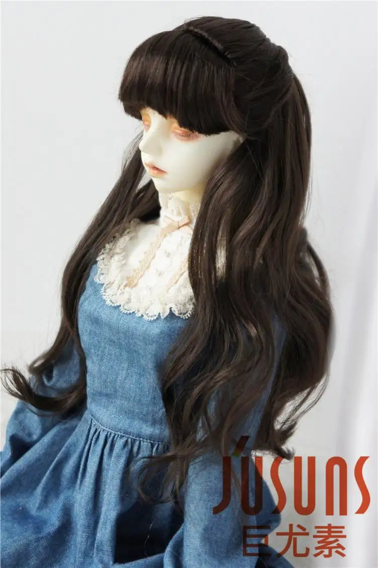 Sd кукла 1/3 латов красный парик BJD 8 - 9 дюймов длинные волнистые конский волос Syntheic