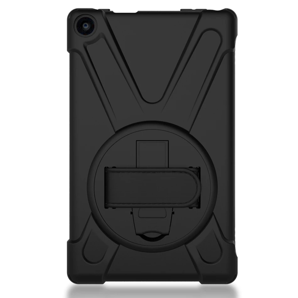 black Сверхмощный ударопрочный чехол на руку для Amazon Kindle Fire HD 8 HD8 с подставкой Гибридный детский безопасный чехол для планшета - Цвет: black