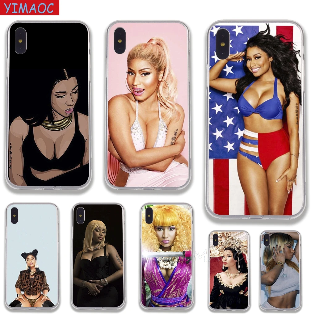 Мягкий чехол YIMAOC Rap singer Nicki Minaj из ТПУ и силикона для iPhone 8 7 6 6S Plus 5 5S SE X XR XS 11 Pro Max |