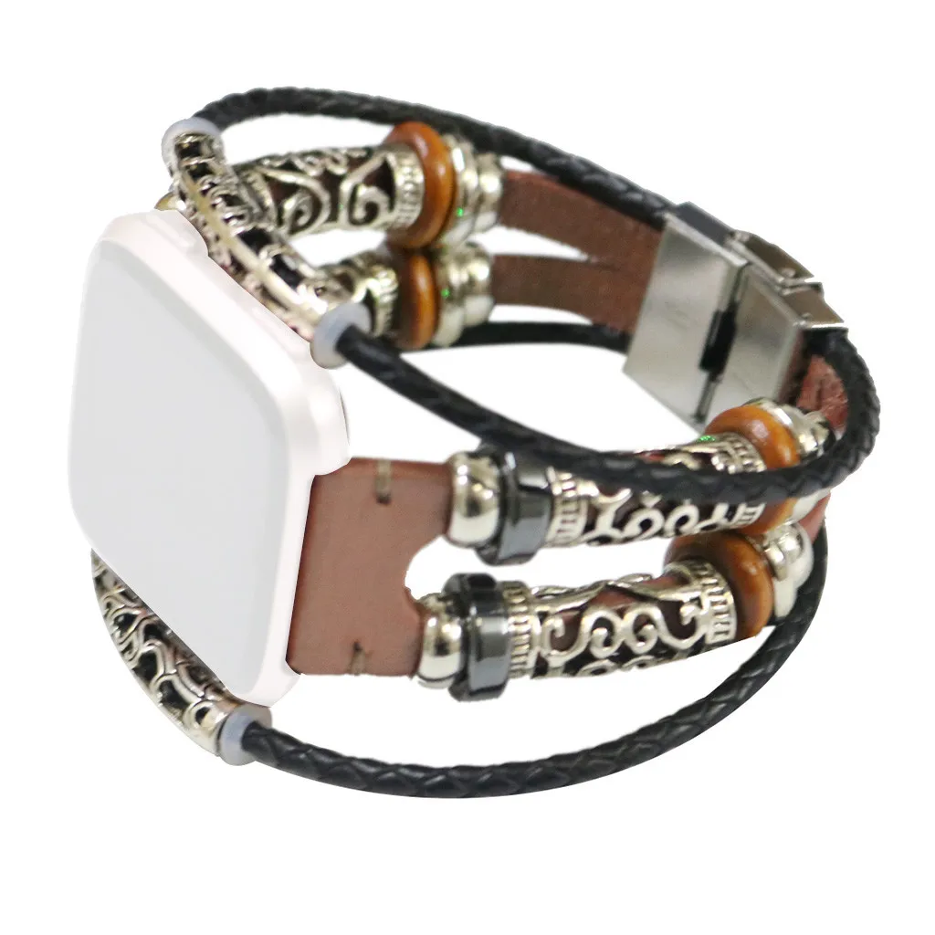 

2019 Watchbands Replacement Leather Wristband Band Strap Bracelet For Fitbit Versa/Versa Lite Fashion Retro Men Women Watch Belt