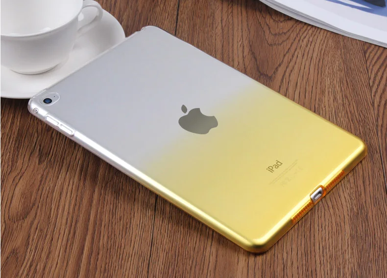 Чехол для iPad Air 2 Ясно Мягкий чехол люкс градиент Цвета 360 Полная защита крышка