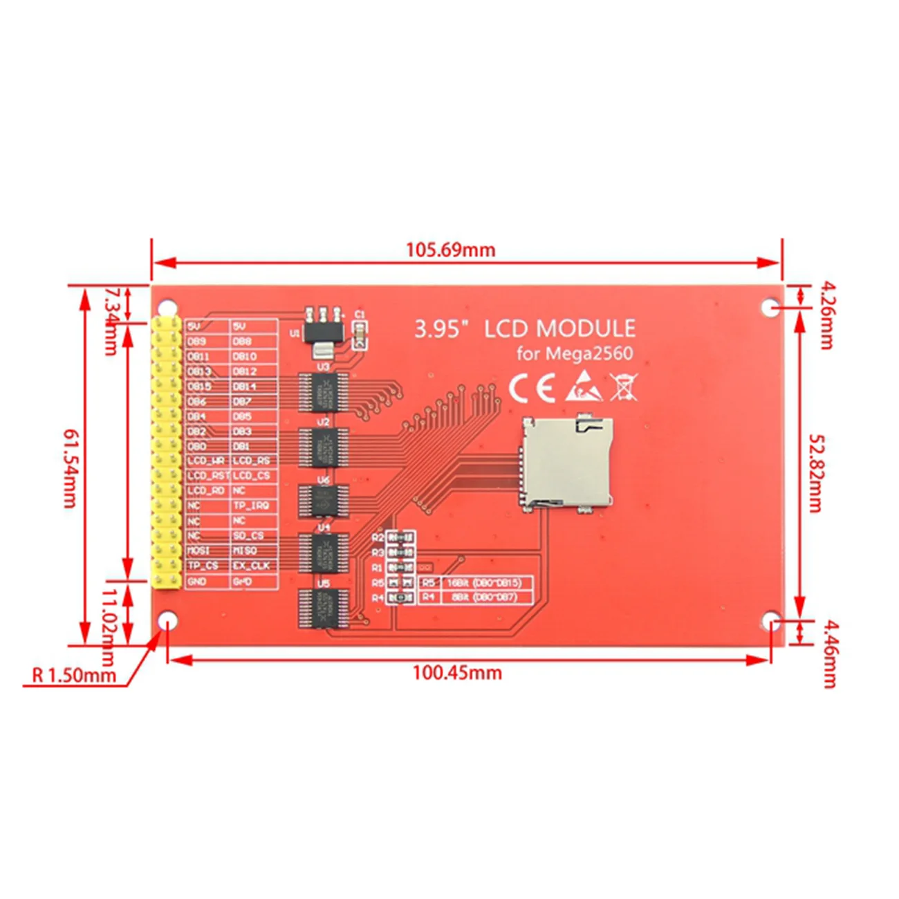3,95 дюймов "/4,0 дюймов" дюймов 320*480 ST7796S TFT цветной ЖК-дисплей модуль экран с сенсорной панелью для Arduino UNO Mega2560 8/16 бит