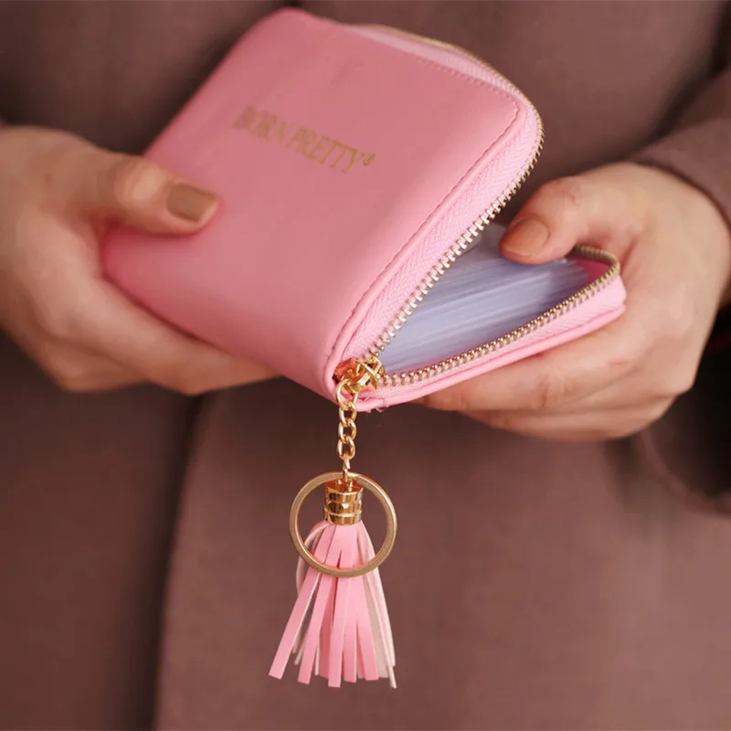 Держатель пластины для стемпинга BORN PRETTY 24 слота розовый пустый квадратный