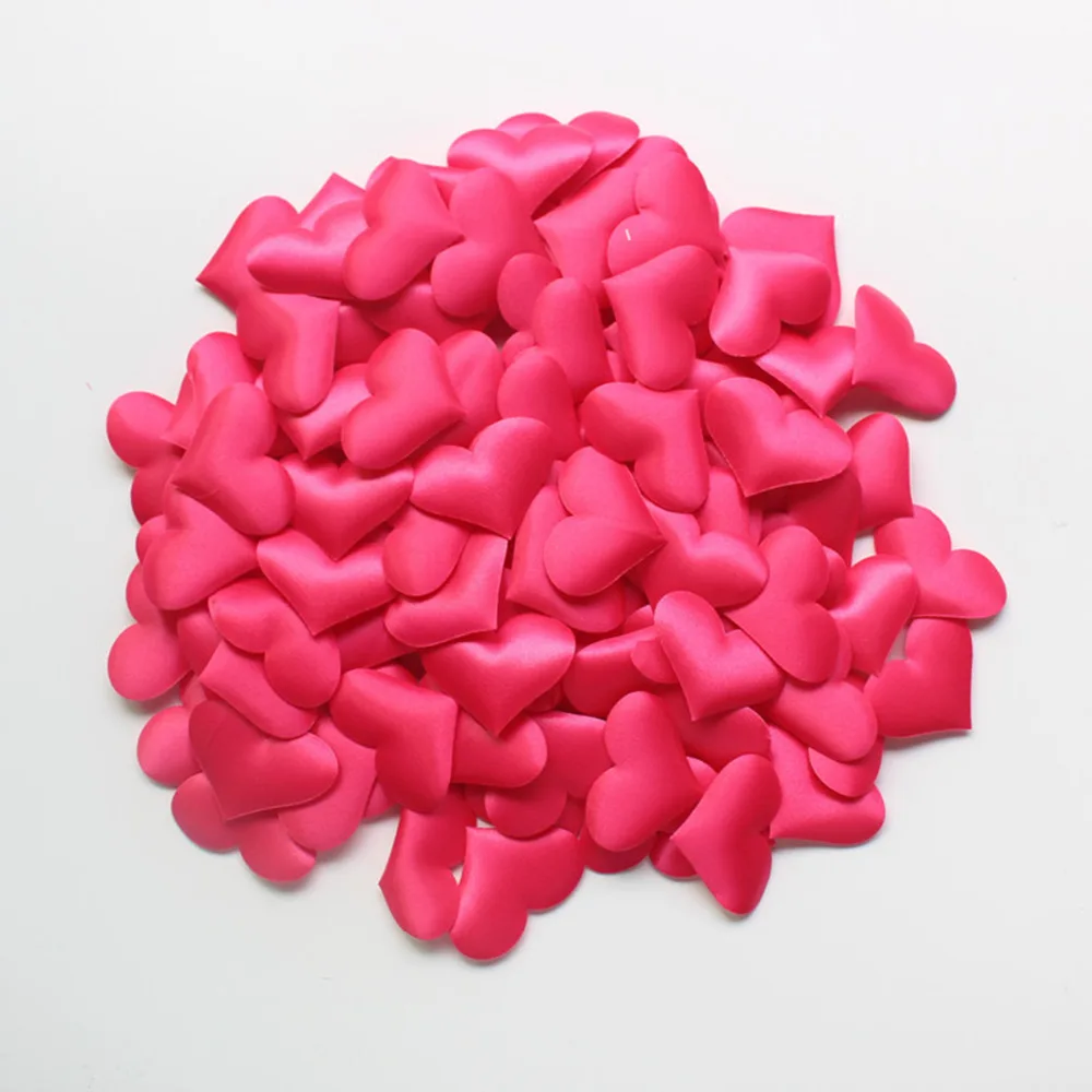 Романтичный! Яркие тканевые украшения в виде сердца 2 8 см * 3 100 шт.|party table confetti|party