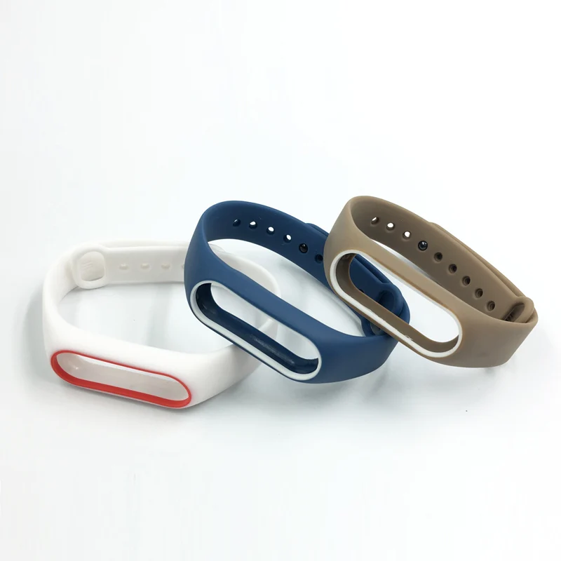 Mijobs Xiaomi Mi Band 2 ремешки для силиконовый ремешок Браслет Ремешок Замена красочные