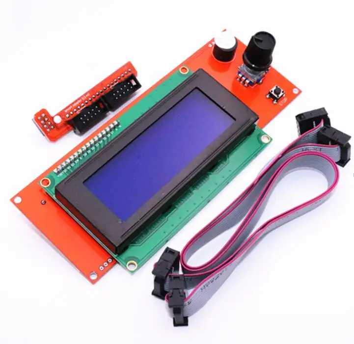 2004 ЖК дисплей 3D принтер контроллер с адаптером RAMPS 1 4 Reprap Mendel|3d printer controller lcd|3d reprap3d