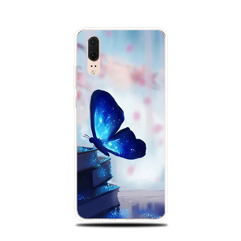 Силиконовый чехол с рисунком бабочки для Huawei P8 P9 Lite 2017 P Smart 2019 мягкий P10 P20 P30 Pro |