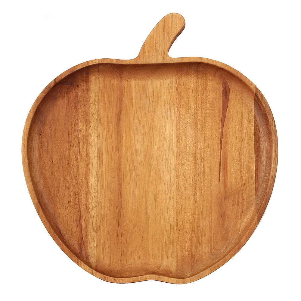 Apple стильная деревянная с суповую тарелку производство Китай вечерние
