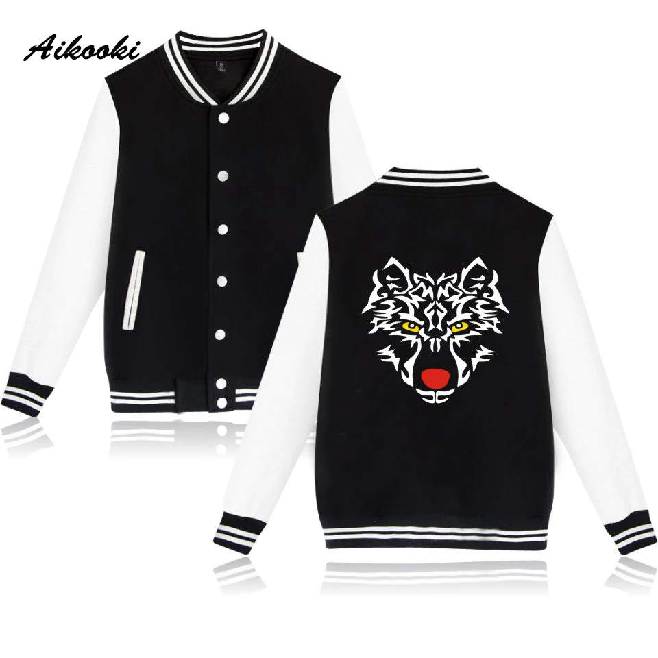 Женская бейсбольная куртка Aikooki Tiger Повседневная хлопковая толстовка с длинным