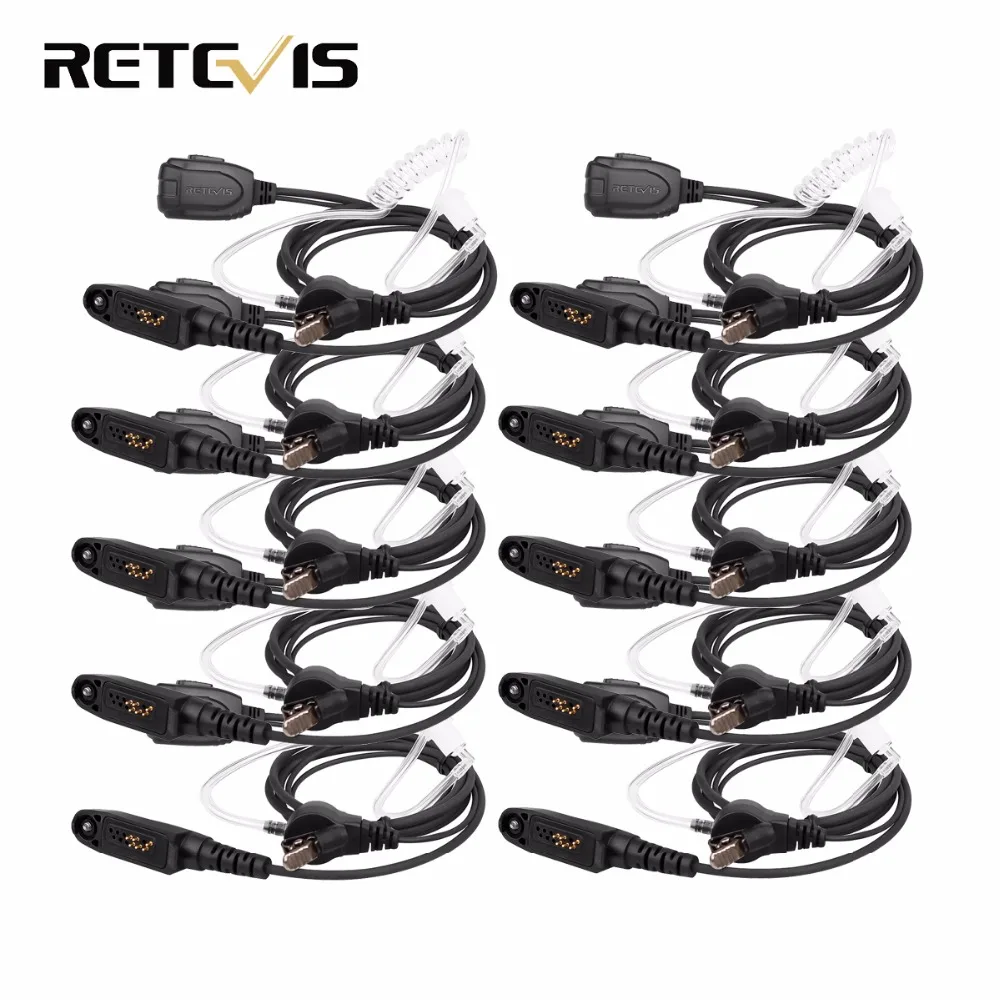 10 шт. Retevis Air Акустическая трубка наушник для RT82 Ailunce HD1 двухдиапазонный DMR Радио