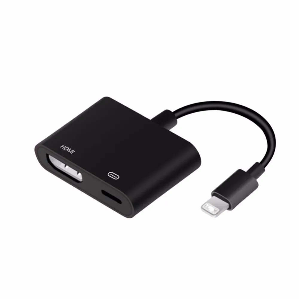 Черный свет чтобы AV HDMI/HD ТВ цифровой кабель адаптер для iphone 8 Plus IPhone X iPhone 7/плюс|digital