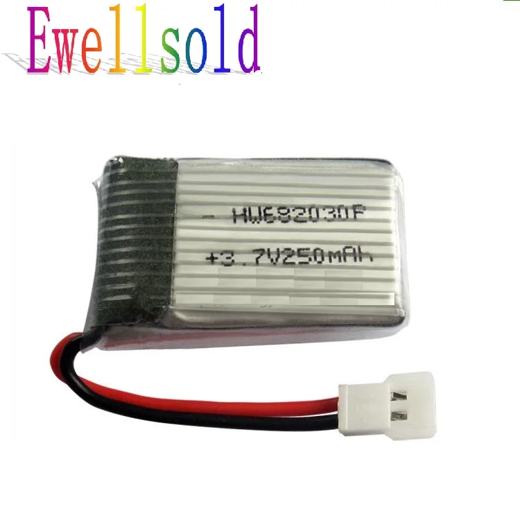 X11C X701 attop YD-928 U830 RC quadcopter запасные части 3 7 v 250mAh Li-polymer battery 5 шт./лот |