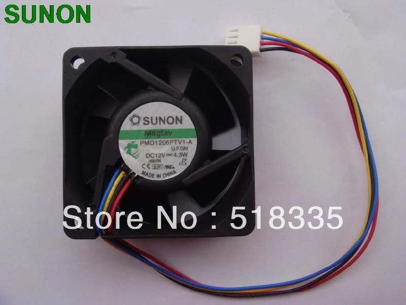 Вентилятор охлаждения для Sunon 6 см 6025 60*60*25 мм PMD1206PTV1 A 12 В 4. 3 Вт см|cooling fan|6cm fanfan cooling |