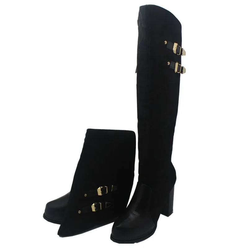 Модные Ботинки Женщин Половина Круглым Носком Сапоги Марка Botas Femininas Зима Краткий