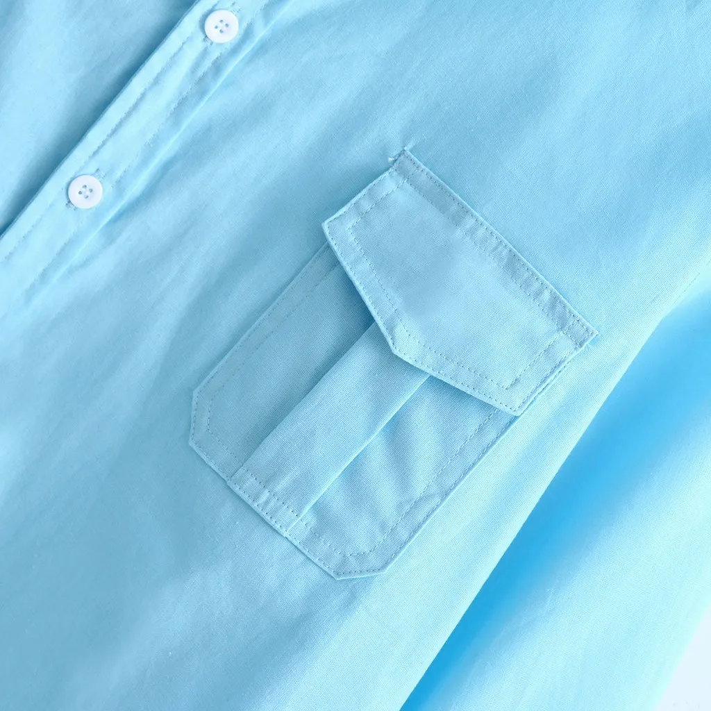 Men Shirt Fashion Linen Shirt Men Casual Slim Linen Solid Long Sleeve Shirt Hawaiian Beach Shirt European Size Camisa Masculina