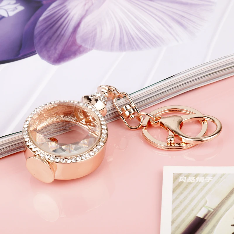 MQCHUN Perfume Bottle Keychain Rhinestone Crystal Charm Pendant Key Bag Chain Handbag Jewelry Mother's Day Gift -15 | Украшения и