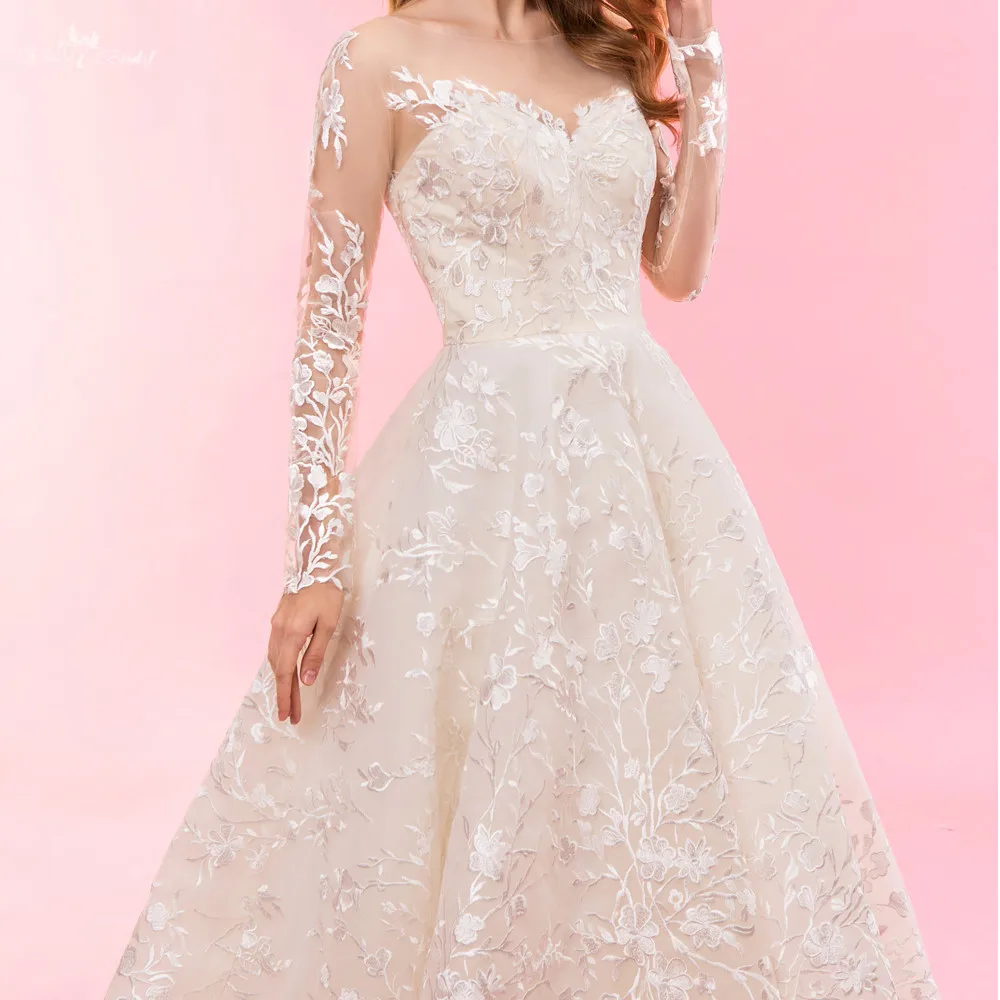 RSW1322 реальные фотографии Yiaibridal свадебное платье с длинным рукавом цвета