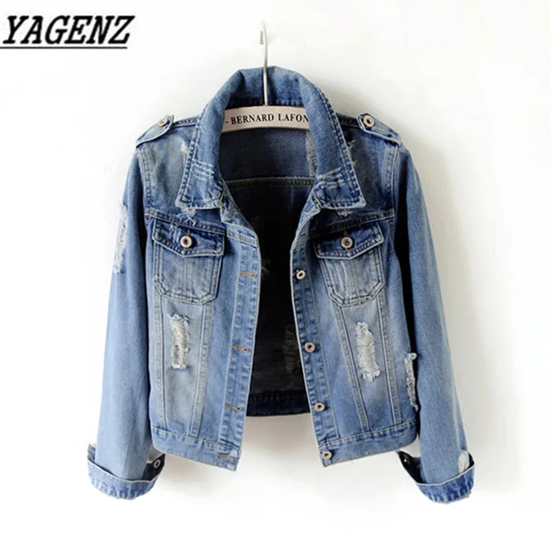

Large size 5XL 6XL Women Denim Basic Jacket Short Outerwear Slim Vintage Jeans Jacket Single-breasted Female Denim Casual Tops