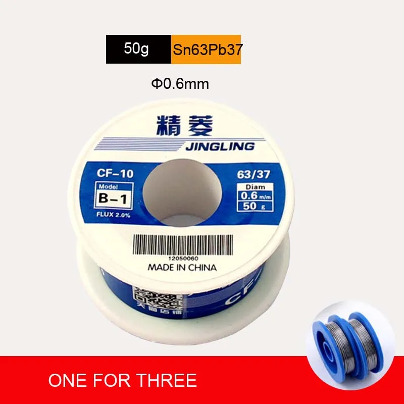 Solder Wire 0.5/0.6/0.8/1.0mm Flux 2.0% Tin Lead Melt Core Soldering Roll | Инструменты