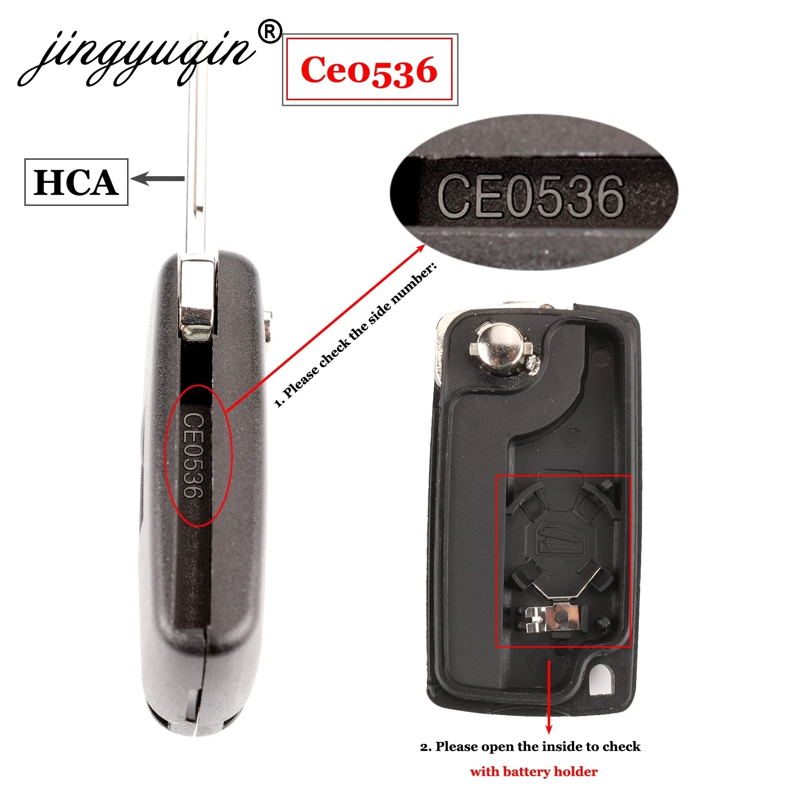 Jingyuqin 2/3 Кнопка флип Fob ключа автомобиля чехол Shell для peugeot 207 307 308 407 607 807 партнер Citroen C2 C3 C4 C5 C6 Xsara