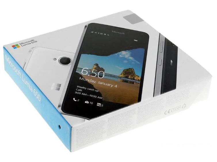 650 microsoft Lumia 650 четырехъядерный 16 Гб rom 1 Гб ram мобильный телефон 4G wifi gps 8MP камера nokia сотовый телефон